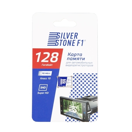 Карта памяти MicroSDXC 128Gb SilverStone F1